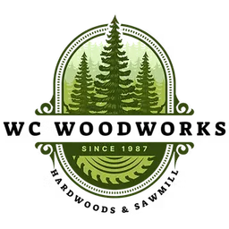 WC Woodworks, Hardwoods, & Sawmill logo
