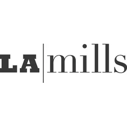 L a Mills logo